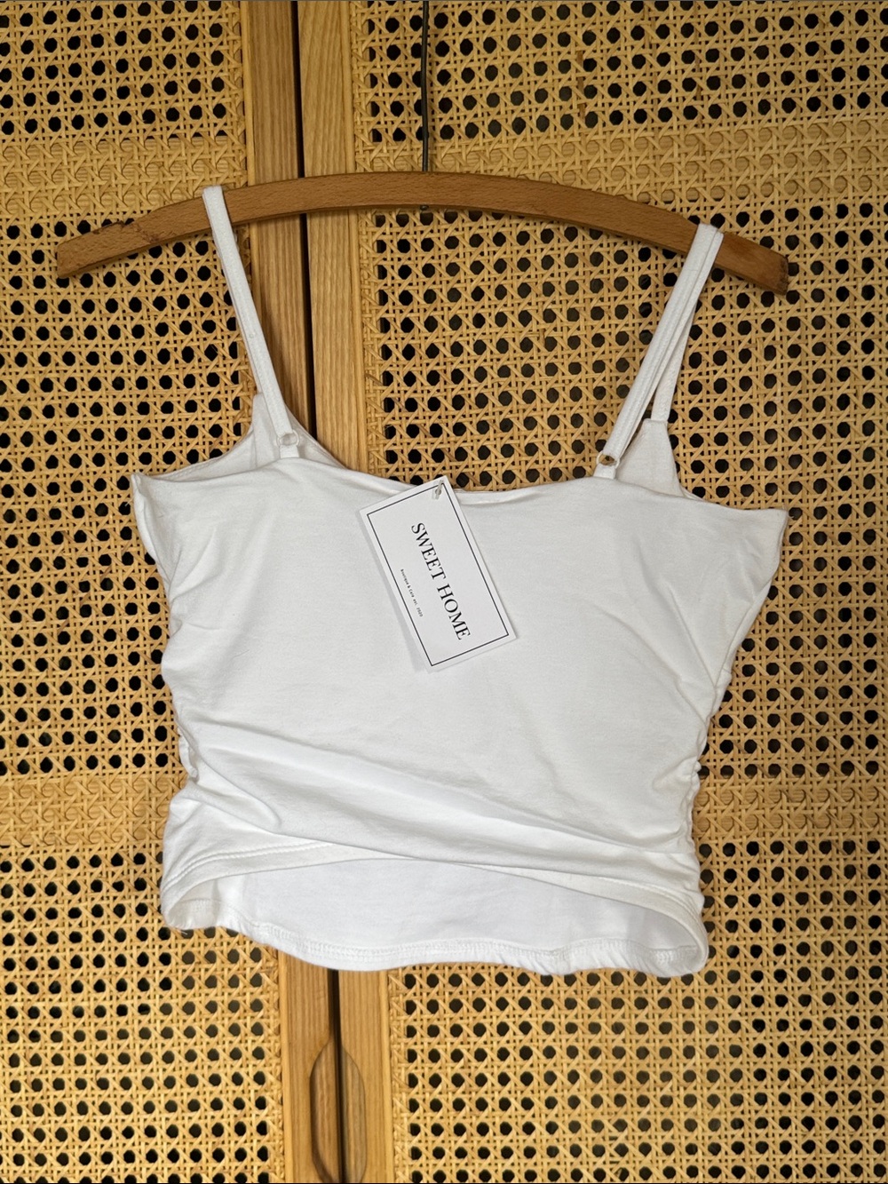 White Ruched Tank - Picture 4 of 4